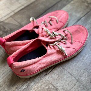 Sperry Women's Pink Canvas Flats
